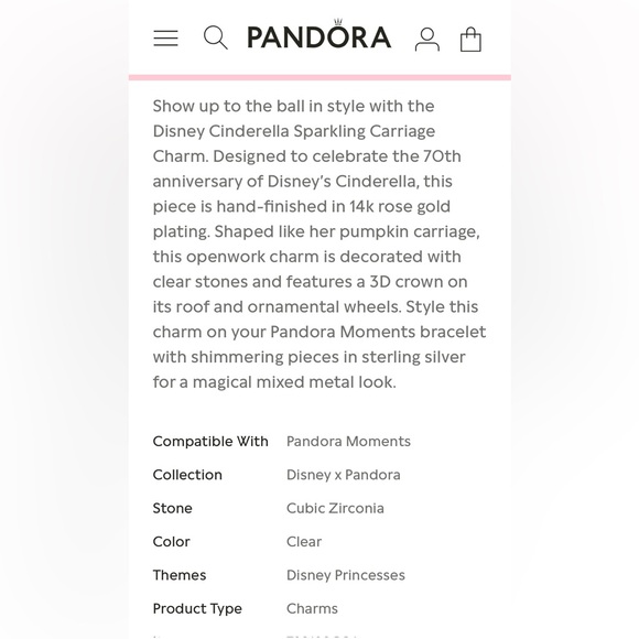 Pandora Cinderella carriage - Picture 5 of 5